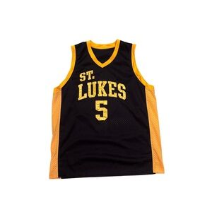 Black and Yellow St. Lukes Basketball Jersey